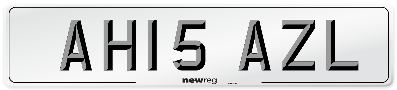 AH15 AZL Number Plate from New Reg